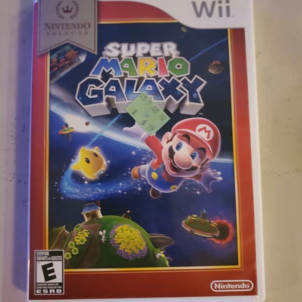 Nintendo Super Mario Galaxy Wii - Red and Blue Cover